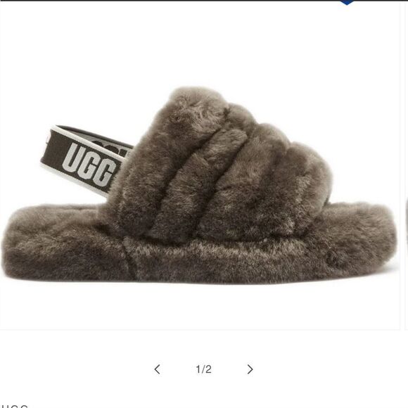BRAND NEW UGG GIRLS FLUFF YEAH MARBLE SLIDE SANDAL R3 - Picture 14 of 14